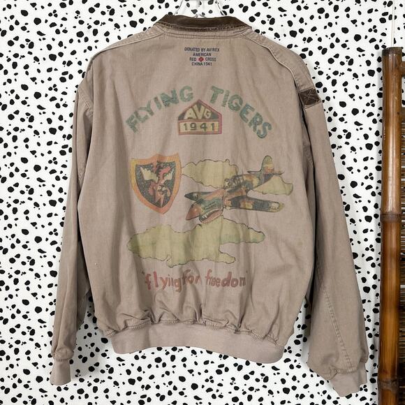 Avirex Other - Avirex | Vintage Men's Type A-2 Flying Tigers Zip Cotton Military Bomber Jacket